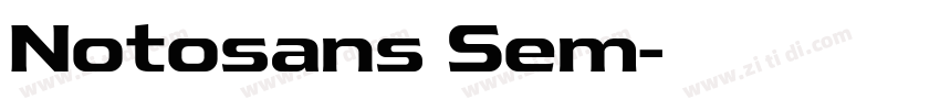 Notosans Sem字体转换